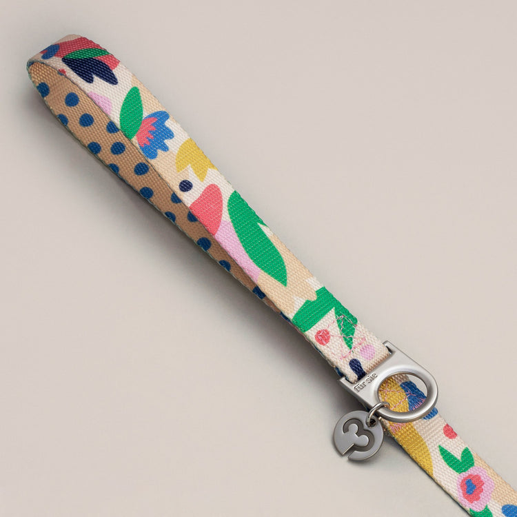 Gaston leash handle with D-ring and Fur Sie charm