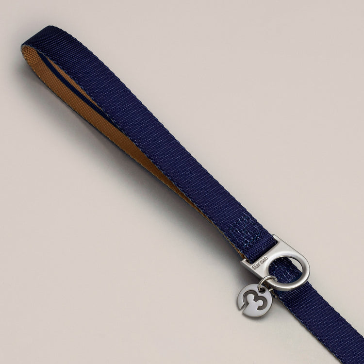 Luc leash handle with D-ring and charm