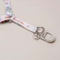 Close-up of the Matteo dog harness metal clasp and D-ring